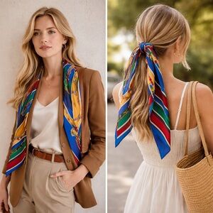 Dawn Oman Silk Scarf Indigenous Chipewyan Artist | Made in Italy 13x60”